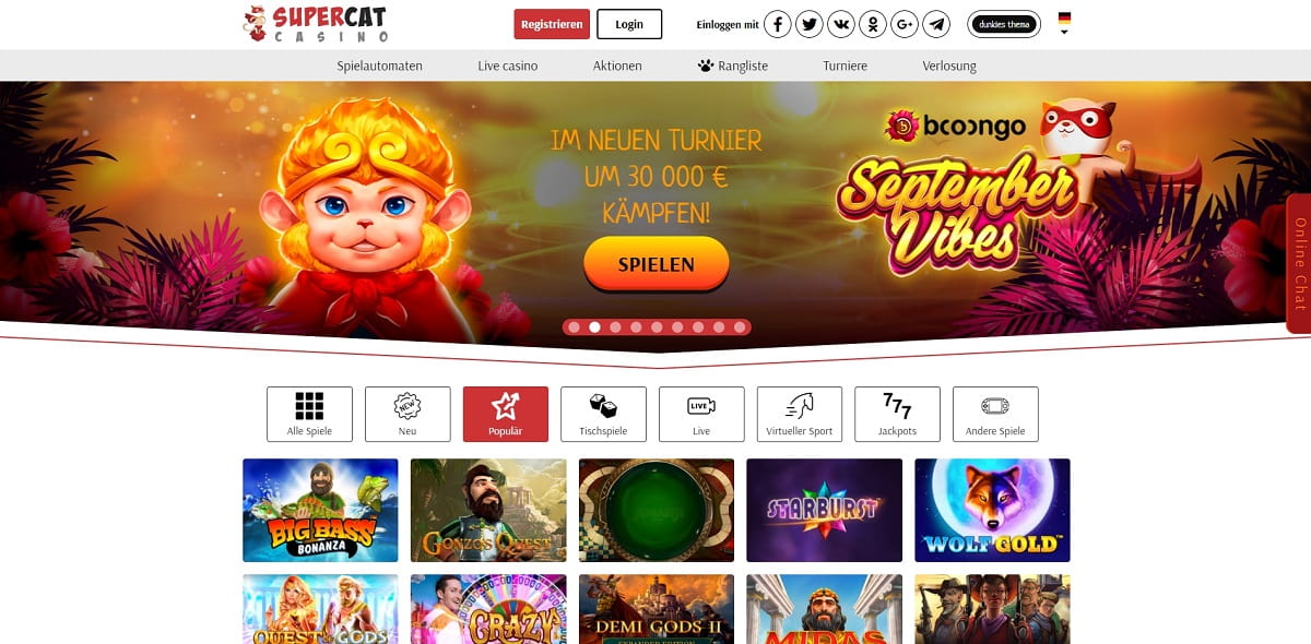 SuperCat Online Casino Bewertung